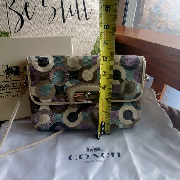 SOLD Coach Kristen Op Art Crossbody - Picture 10 of 10